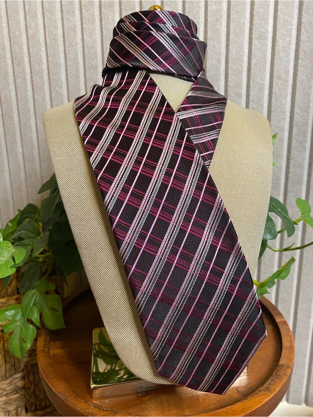 Seigo Katsuragawa Silk Tie Limited 3 of 6 Handmade Japan Multicolor  Striped